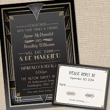 Wedding Invitation - Art Deco Wedding Invitations 2