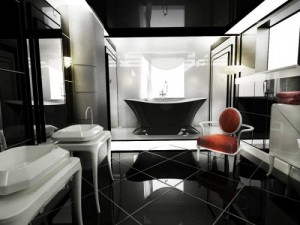 art deco bathroom
